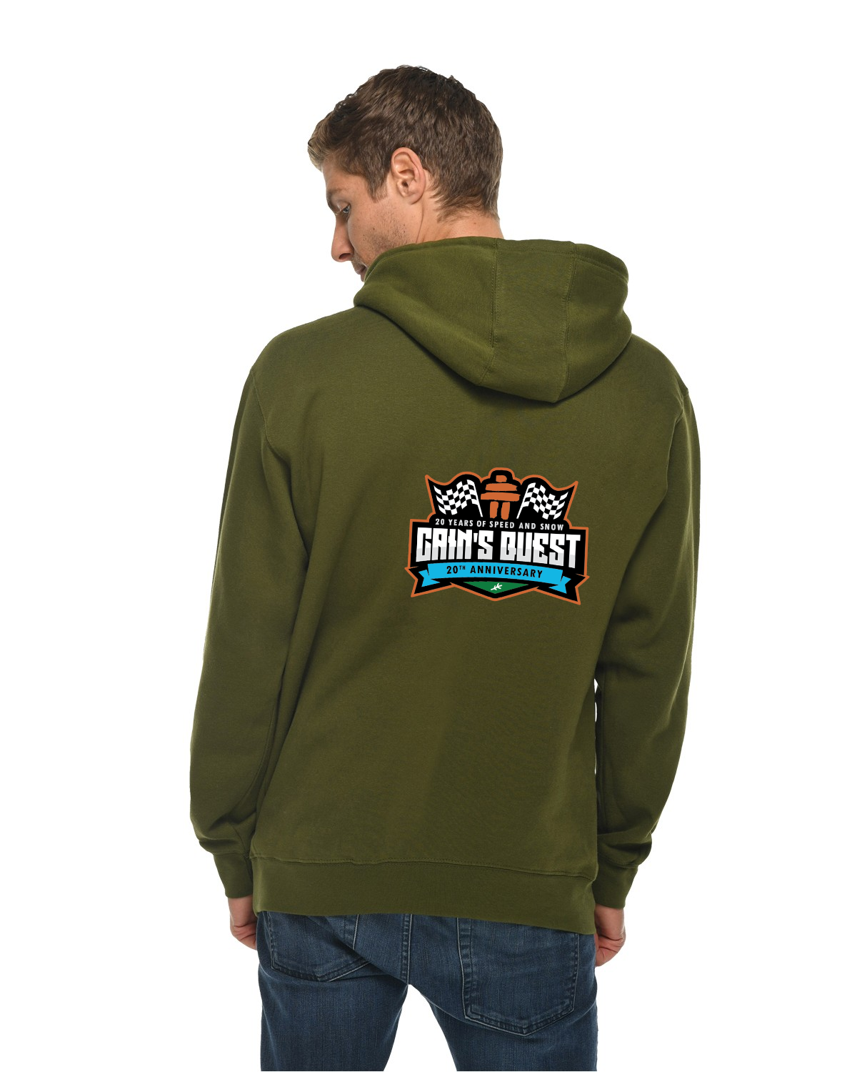 Cain's Quest 20th Anniversary Hoodie Rear Logo