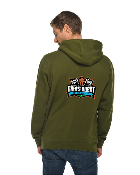 Cain's Quest 20th Anniversary Hoodie Rear Logo