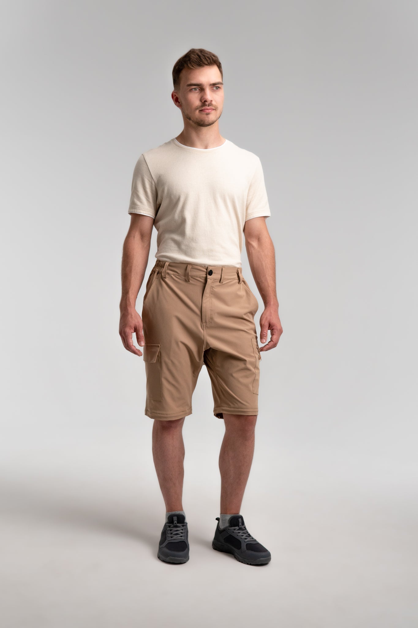 CLEARANCE: 2-in-1 "Zip-Off" Water Resistant Cargo Pant Shorts